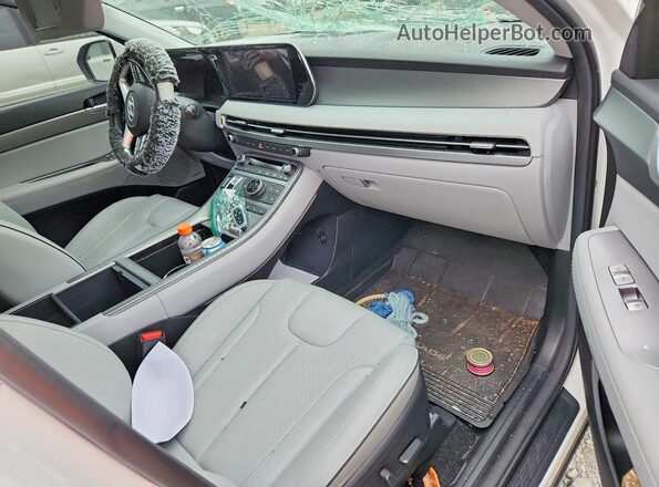 KM8R4DGE5RU804784 2024 HYUNDAI PALISADE White Widok deski rozdzielczej