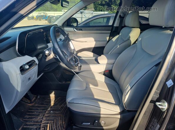 KM8R4DGE7PU510932 2023 HYUNDAI PALISADE Black Вид салону спереду