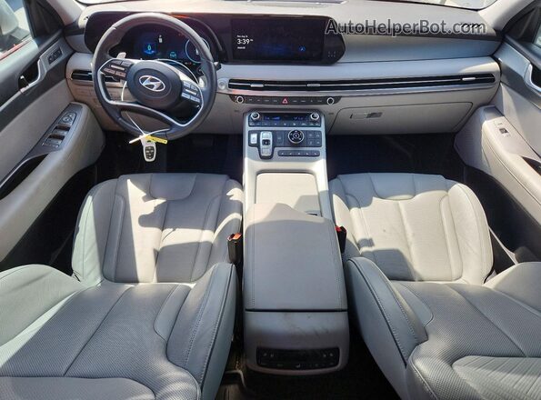 KM8R4DGEXPU541401 2023 HYUNDAI PALISADE Silver წინა პანელის ხედი