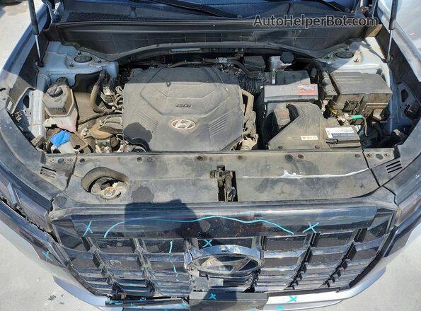 KM8R4DGEXPU541401 2023 HYUNDAI PALISADE Silver ძრავის განყოფილების ხედი