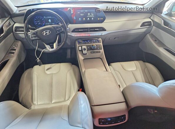 KM8R4DHE0LU169396 2020 HYUNDAI PALISADE Gray წინა პანელის ხედი