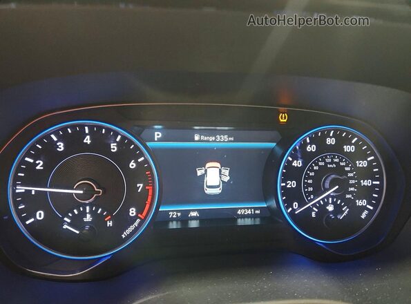KM8R4DHE0LU169396 2020 HYUNDAI PALISADE Gray ხელსაწყოთა პანელის ხედი