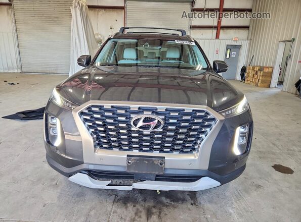 KM8R4DHE0LU169396 2020 HYUNDAI PALISADE Gray წინა ხედი