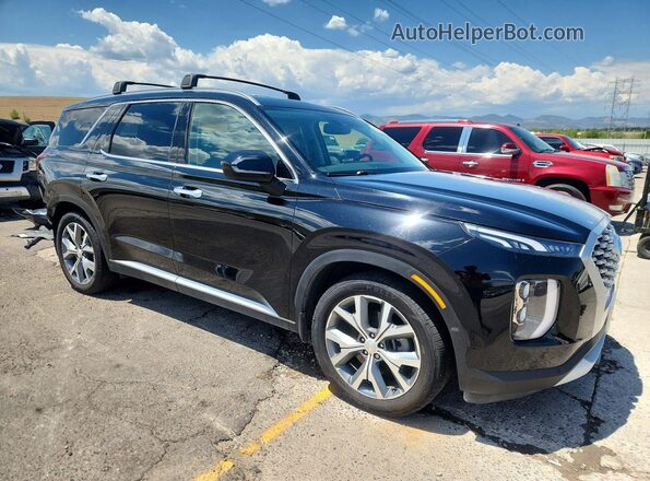 KM8R4DHE0MU219568 2021 HYUNDAI PALISADE Black Передня права чверть
