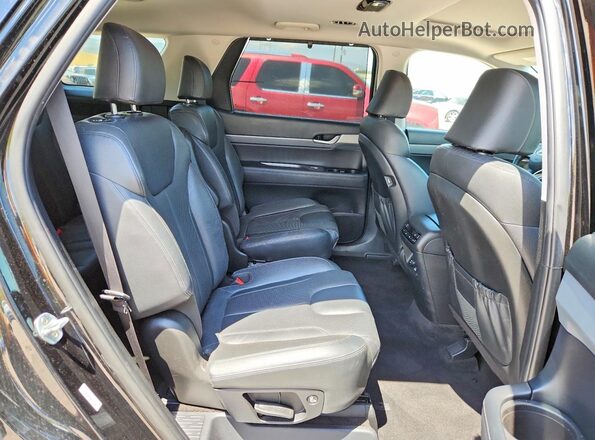 KM8R4DHE0MU219568 2021 HYUNDAI PALISADE Black Вид задньої частини салону