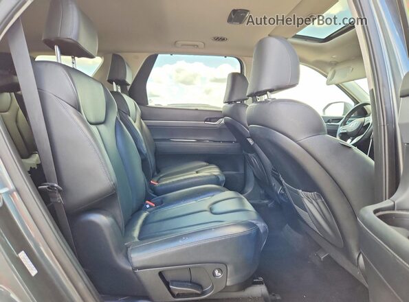 KM8R4DHE1MU327987 2021 HYUNDAI PALISADE Gray უკანა სალონის ხედი