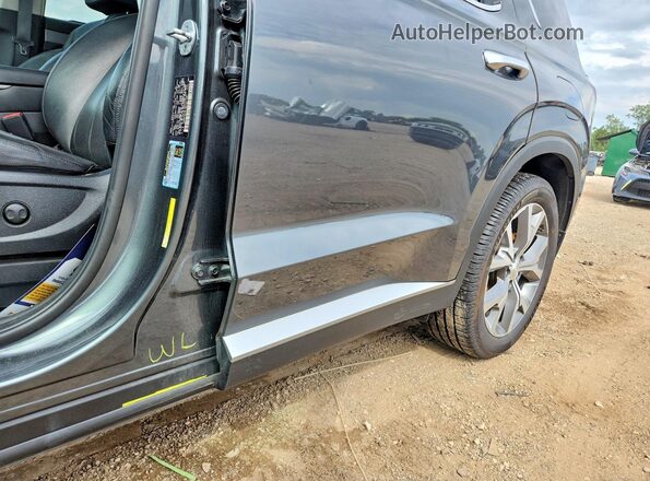 KM8R4DHE1MU327987 2021 HYUNDAI PALISADE Gray VIN კოდის სტიკერის ხედი