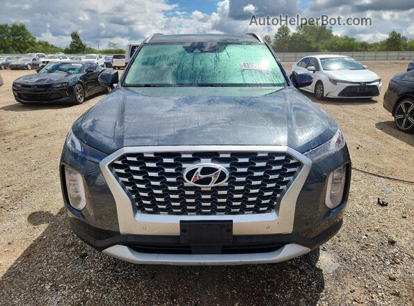 KM8R4DHE1MU327987 2021 HYUNDAI PALISADE Gray წინა ხედი