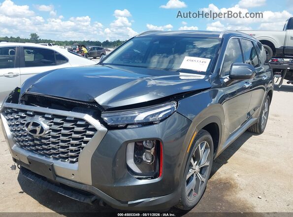 KM8R4DHE2MU239644 2021 HYUNDAI PALISADE Gray Vista tres cuartos delantera izquierda