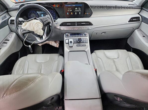 KM8R4DHE3LU172759 2020 HYUNDAI PALISADE Black წინა პანელის ხედი