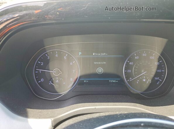 KM8R4DHE3MU267338 2021 HYUNDAI PALISADE Gray ხელსაწყოთა პანელის ხედი