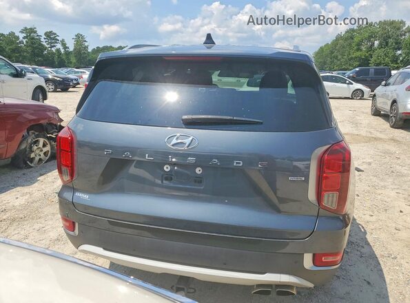 KM8R4DHE3MU267338 2021 HYUNDAI PALISADE Gray უკანა ხედი