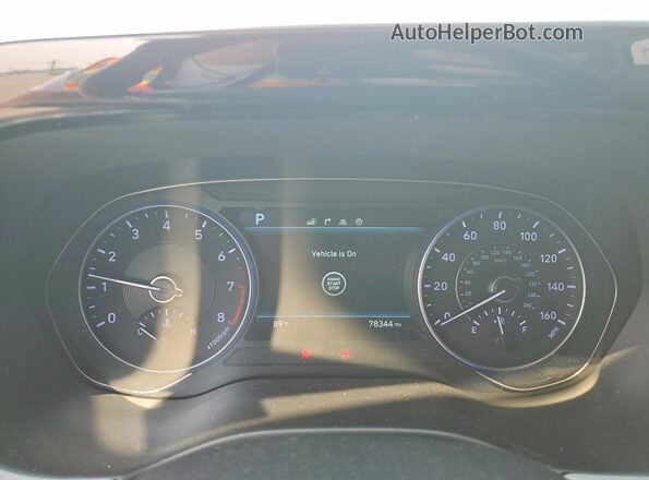 KM8R4DHE3MU302234 2021 HYUNDAI PALISADE White Widok zestawu wskaźników