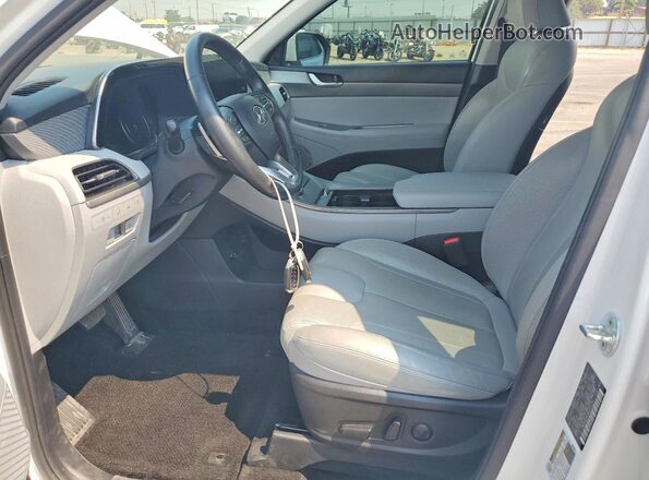 KM8R4DHE3MU302234 2021 HYUNDAI PALISADE White Widok wnętrza z przodu