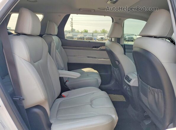 KM8R4DHE3MU302234 2021 HYUNDAI PALISADE White Widok wnętrza z tyłu