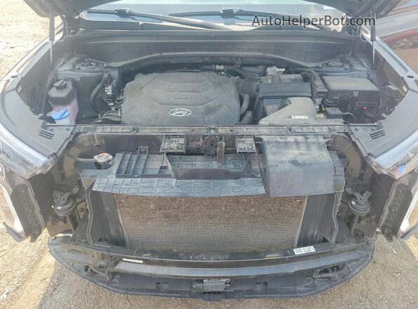 KM8R4DHE4MU231285 2021 HYUNDAI PALISADE Gray ძრავის განყოფილების ხედი