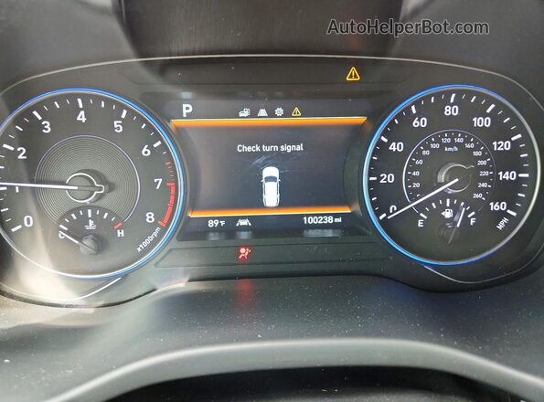 KM8R4DHE8LU109611 2020 HYUNDAI PALISADE Teal Вид щитка приладів