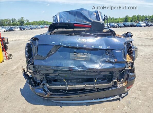 KM8R4DHEXNU341503 2022 HYUNDAI PALISADE Black Widok z tyłu