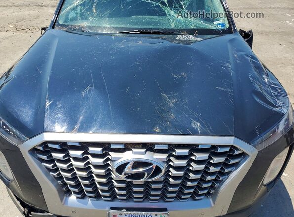 KM8R4DHEXNU341503 2022 HYUNDAI PALISADE Black Widok komory silnika