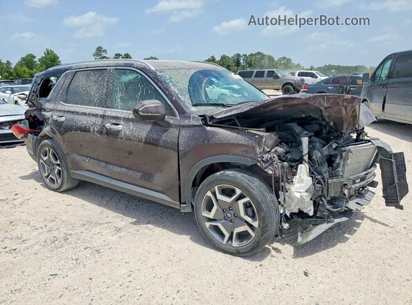 KM8R54GEXRU770726 2024 HYUNDAI PALISADE Burgundy Przód prawy