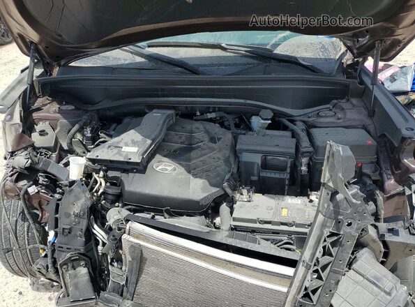 KM8R54GEXRU770726 2024 HYUNDAI PALISADE Burgundy Widok komory silnika