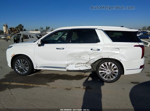 KM8R54HE0LU090663 2020 HYUNDAI PALISADE White 360 interior view