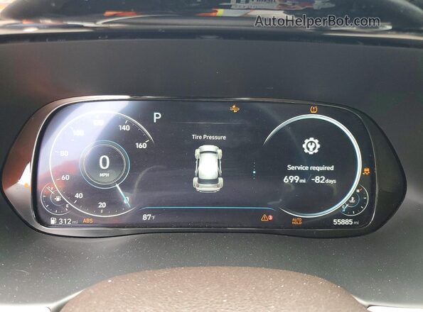 KM8R54HE1LU134508 2020 HYUNDAI PALISADE Черный Вид щитка приборов
