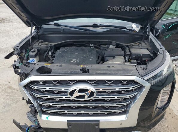 KM8R54HE1LU134508 2020 HYUNDAI PALISADE Черный Вид задней части салона