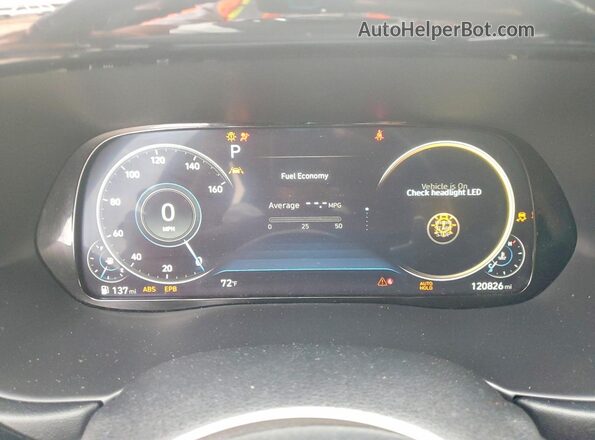 KM8R54HE2MU212974 2021 HYUNDAI PALISADE Черный Вид щитка приборов