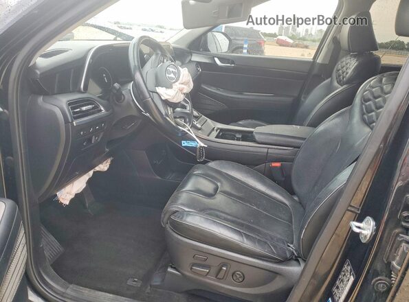 KM8R54HE2MU212974 2021 HYUNDAI PALISADE Черный Вид салона спереди