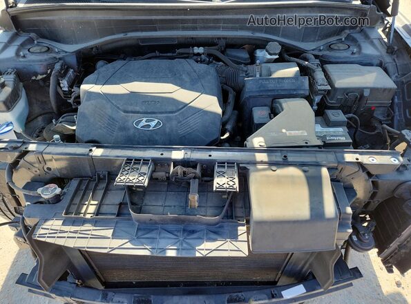 KM8R54HE3LU079074 2020 HYUNDAI PALISADE Blue Vista del compartimento del motor
