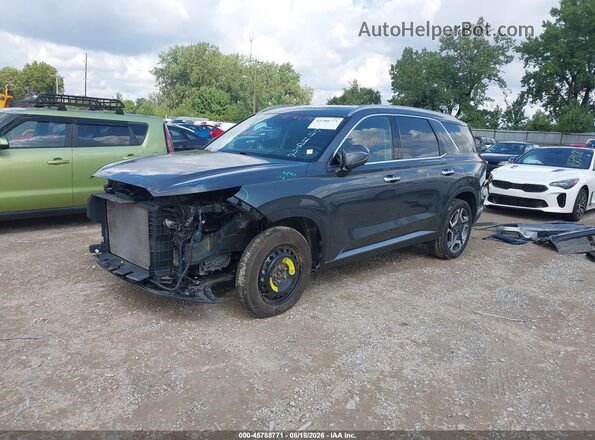 KM8R5DGE9PU489482 2023 HYUNDAI PALISADE Blue წინა მარცხენა ხედი სამი მეოთხედიდან