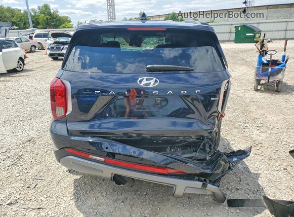 KM8R5DGEXRU734406 2024 HYUNDAI PALISADE Синий Вид сзади