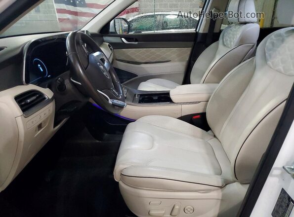 KM8R5DHE0LU084927 2020 HYUNDAI PALISADE Белый Вид салона спереди