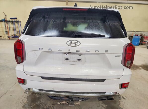 KM8R5DHE0LU147024 2020 HYUNDAI PALISADE White უკანა ხედი