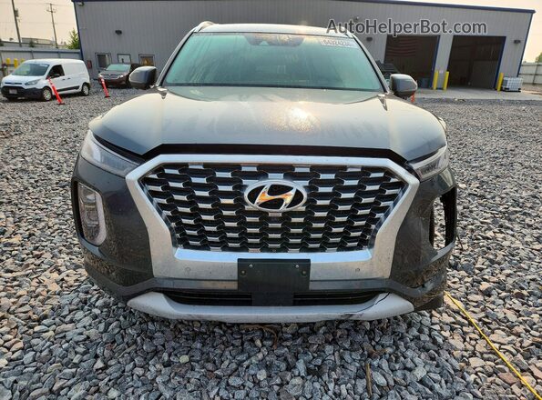 KM8R5DHE0MU200645 2021 HYUNDAI PALISADE Gray Front view