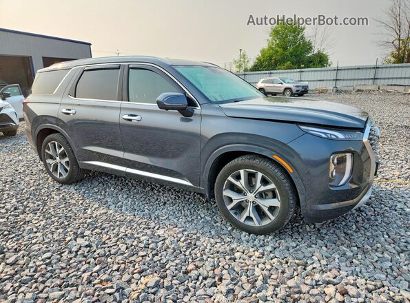 KM8R5DHE0MU200645 2021 HYUNDAI PALISADE Gray Front right