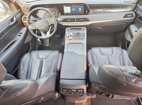KM8R5DHE0MU200645 2021 HYUNDAI PALISADE Gray Dashboard view