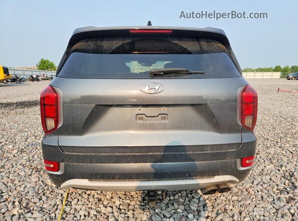 KM8R5DHE0MU200645 2021 HYUNDAI PALISADE Gray Rear view