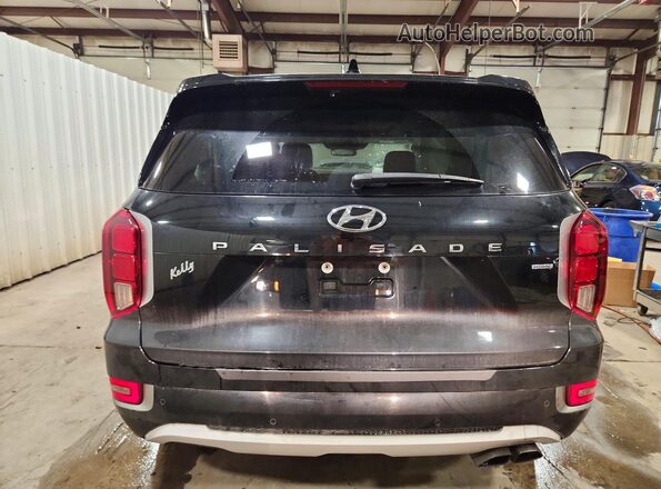 KM8R5DHE0MU307405 2021 HYUNDAI PALISADE Black Հետևի տեսք
