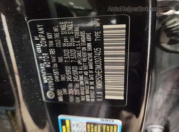 KM8R5DHE0MU307405 2021 HYUNDAI PALISADE Black Շարժիչի բաժամունքի տեսք