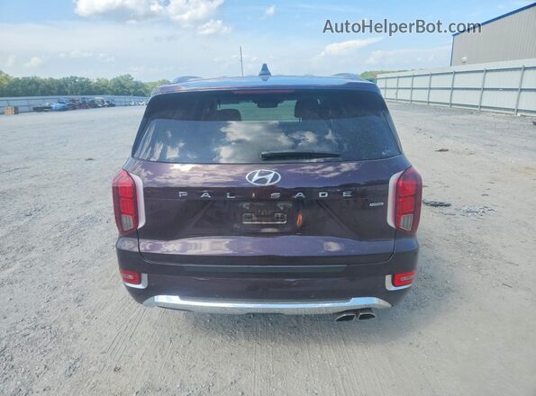 KM8R5DHE1LU123802 2020 HYUNDAI PALISADE Maroon Հետևի տեսք