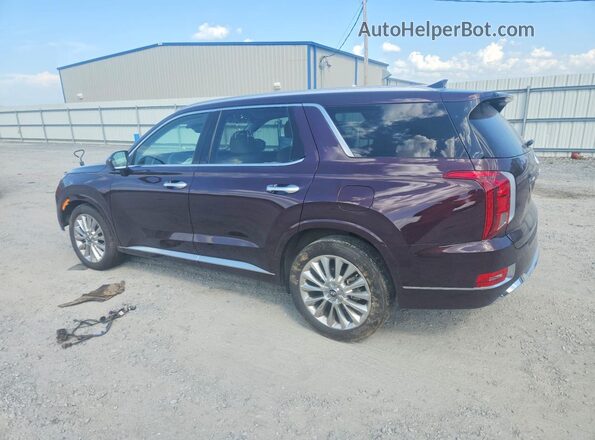 KM8R5DHE1LU123802 2020 HYUNDAI PALISADE Maroon Հետևի ձախ