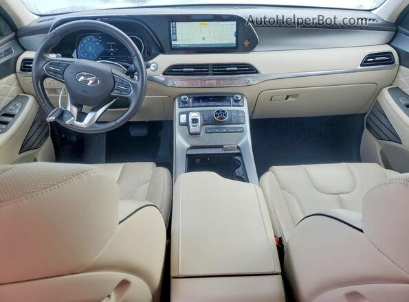 KM8R5DHE2LU033817 2020 HYUNDAI PALISADE Burgundy Vista del salpicadero