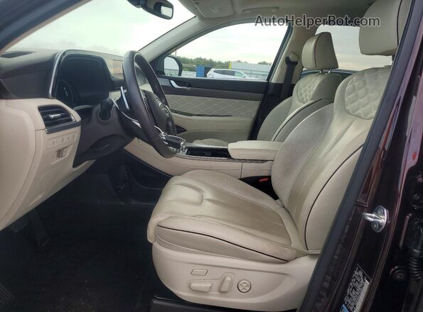 KM8R5DHE2LU033817 2020 HYUNDAI PALISADE Burgundy Vista interior delantera