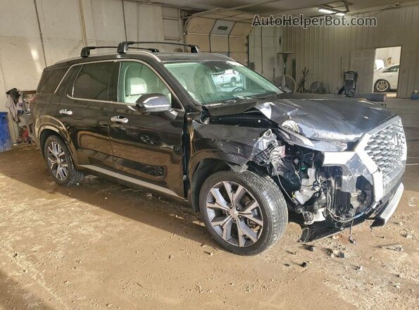 KM8R5DHE3MU313439 2021 HYUNDAI PALISADE Черный Передняя правая четверть