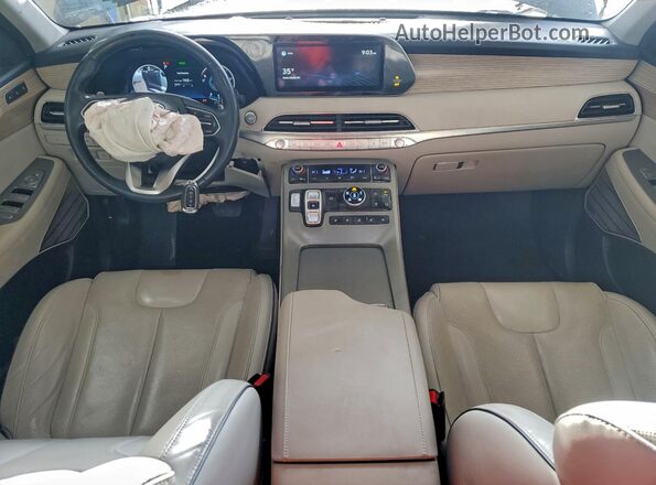 KM8R5DHE3MU313439 2021 HYUNDAI PALISADE Черный Вид панели приборов