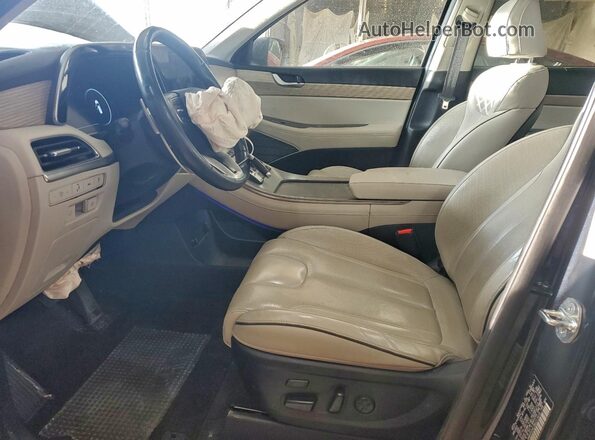 KM8R5DHE3MU313439 2021 HYUNDAI PALISADE Черный Вид салона спереди