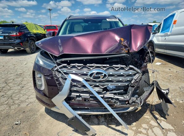 KM8R5DHE4LU084414 2020 HYUNDAI PALISADE Burgundy Widok z przodu