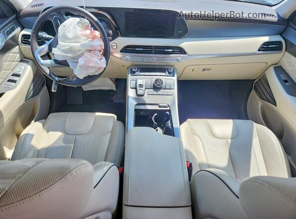 KM8R5DHE4LU084414 2020 HYUNDAI PALISADE Burgundy Widok deski rozdzielczej